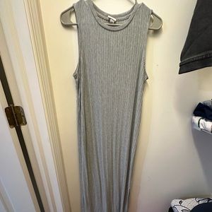 Grey floor length dress
